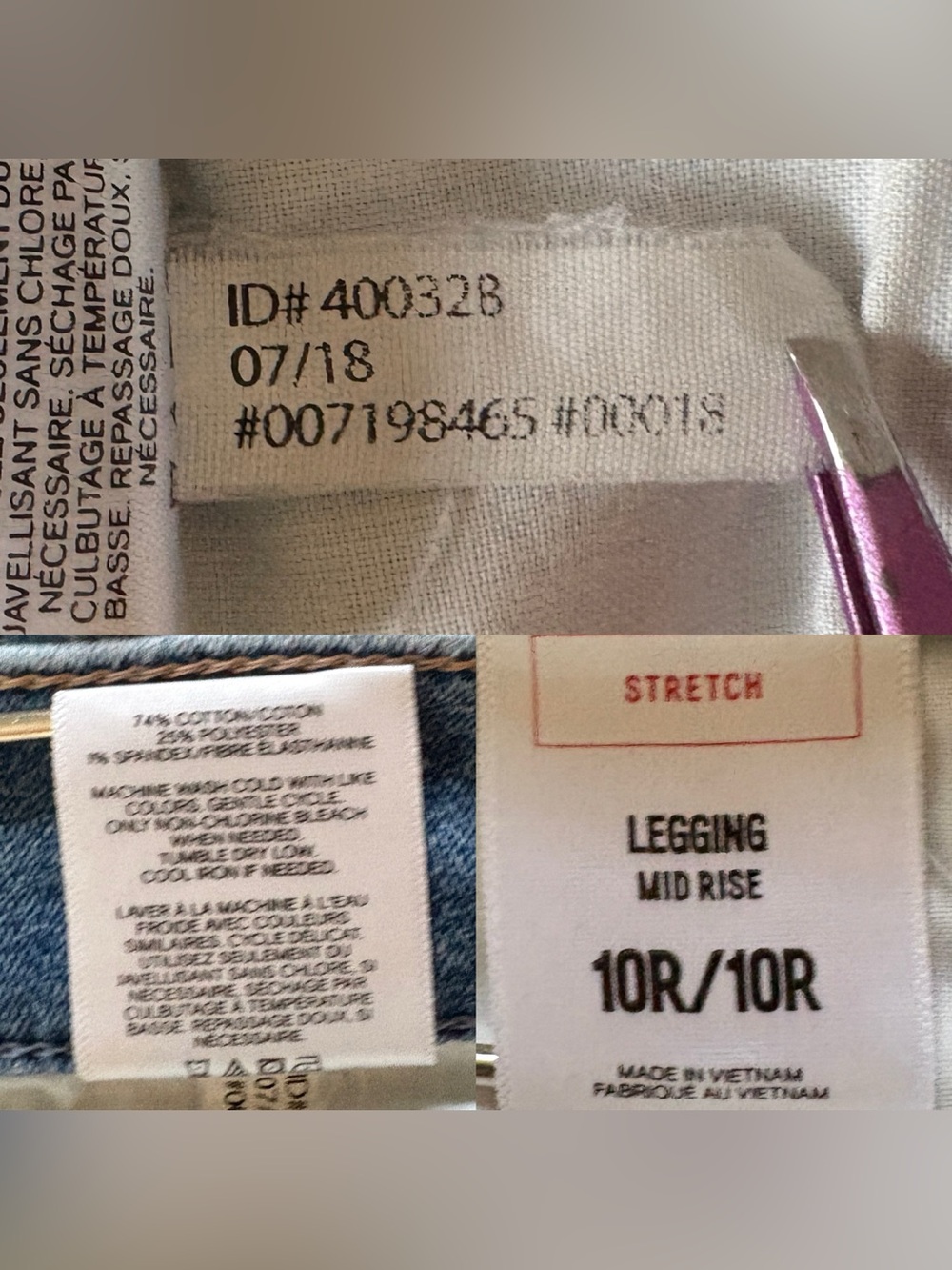 Express Stretch Mid Rise Legging Size 10 - Picture 9 of 9